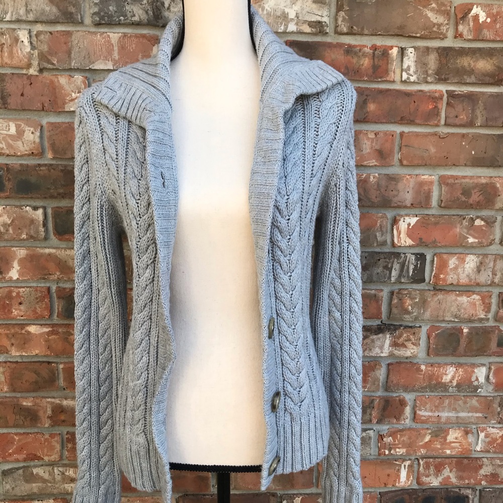 St. John's Bay Gray Cable Knit Sweater